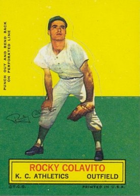 1964 Topps Stand-Up Rocky Colavito #19 Baseball Card