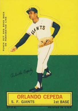 1964 Topps Stand-Up Orlando Cepeda #15 Baseball Card