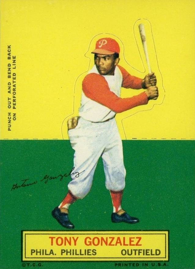 1964 Topps Stand-Up Tony Gonzalez #29 Baseball Card
