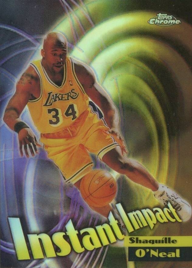 1998 Topps Chrome Instant Impact Shaquille O'Neal #I5 Basketball Card