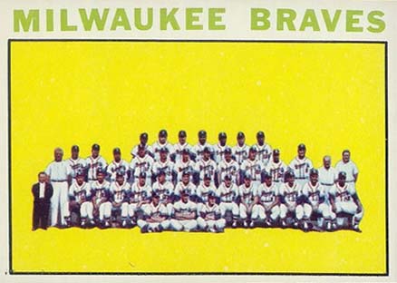 1964 Topps Milwaukee Braves Team #132 Baseball Card