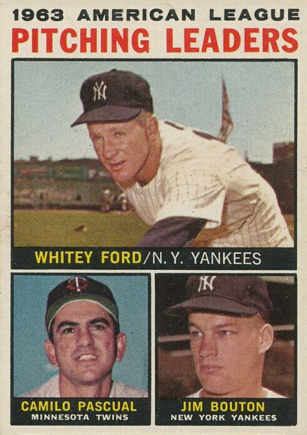 1964 Topps A.L. Pitching Leaders #4A Baseball Card