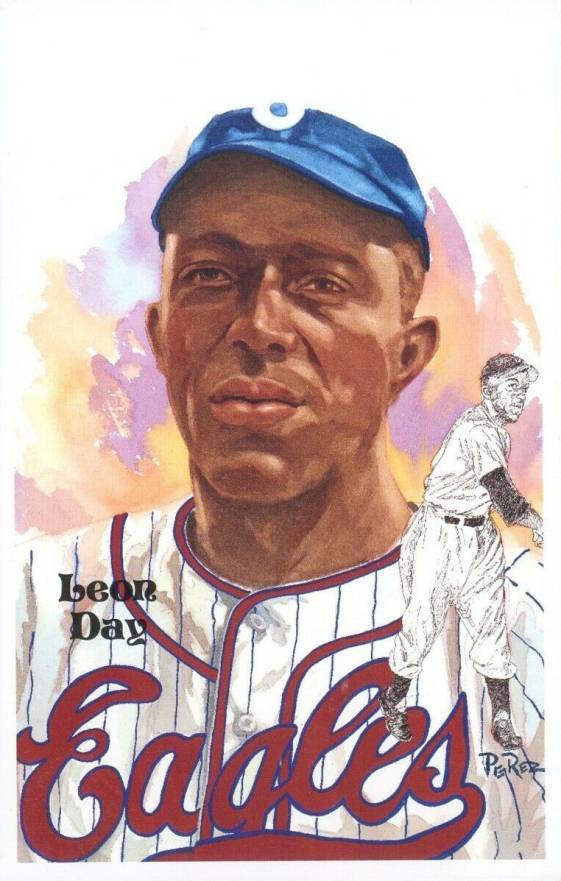 1996 Perez-Steele HOF Postcard Leon Day #221 Baseball Card
