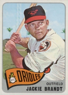 1965 O-Pee-Chee Jackie Brandt #33 Baseball Card