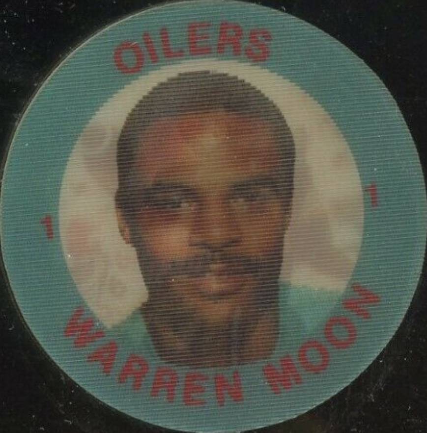 1984 7-Eleven Discs Warren Moon #4 Football Card