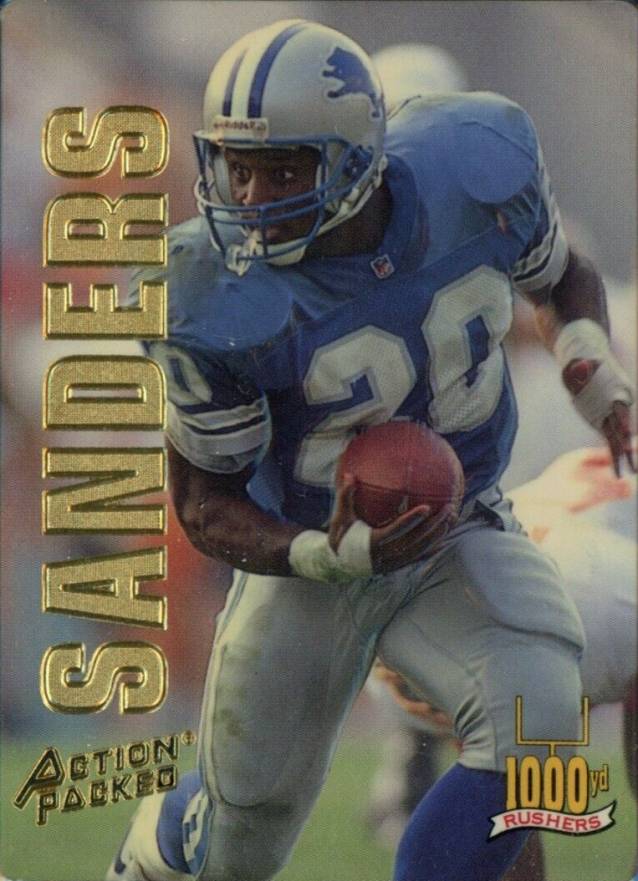 1993 Action Packed Rushers Barry Sanders #7 Football Card