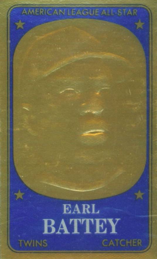 1965 Topps Embossed Earl Battey #70 Baseball Card