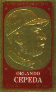 1965 Topps Embossed Orlando Cepeda #45 Baseball Card
