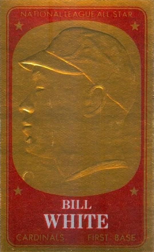 1965 Topps Embossed Bill White #43 Baseball Card