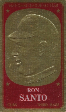 1965 Topps Embossed Ron Santo #28 Baseball Card