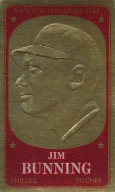 1965 Topps Embossed Jim Bunning #17 Baseball Card