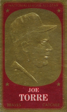 1965 Topps Embossed Joe Torre #12 Baseball Card