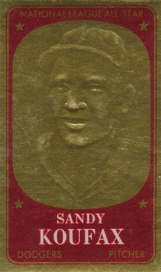 1965 Topps Embossed Sandy Koufax #8 Baseball Card