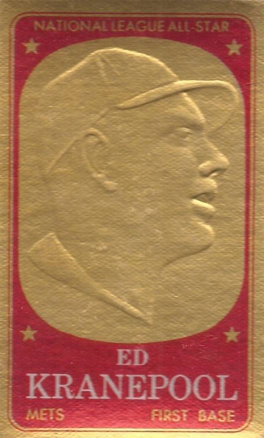 1965 Topps Embossed Ed Kranepool #6 Baseball Card