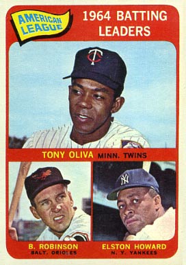 1965 Topps A.L. Batting Leaders #1 Baseball Card