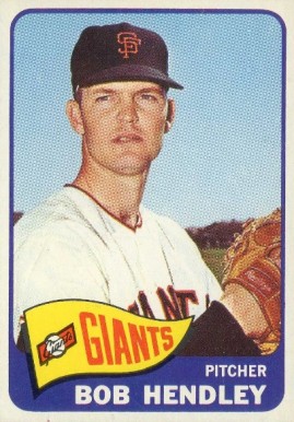 1965 Topps Bob Hendley #444 Baseball Card