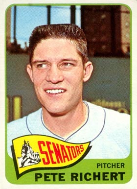 1965 Topps Pete Richert #252 Baseball Card