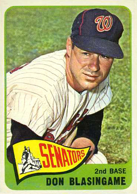 1965 Topps Don Blasingame #21 Baseball Card