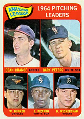 1965 Topps A.L. Pitching Leaders #9 Baseball Card