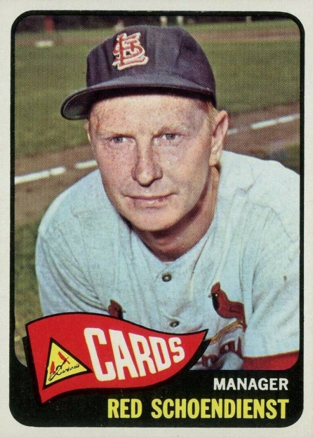 1965 Topps Red Schoendienst #556 Baseball Card