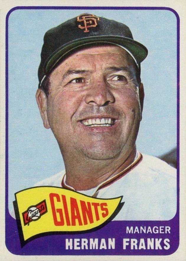 1965 Topps Herman Franks #32 Baseball Card