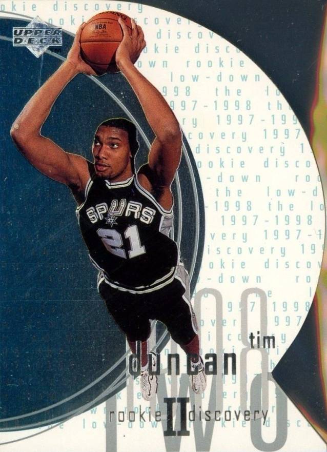 1997 Upper Deck Rookie Discovery Tim Duncan #D1 Basketball Card