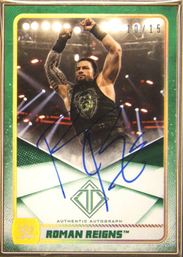 2020 Topps WWE Transcendent Collection Autographs Roman Reigns #ARR Other Sports Card