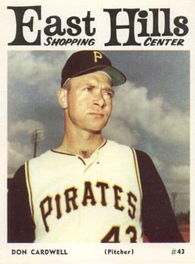 1966 East Hills Pirates Don Cardwell #43 Baseball Card