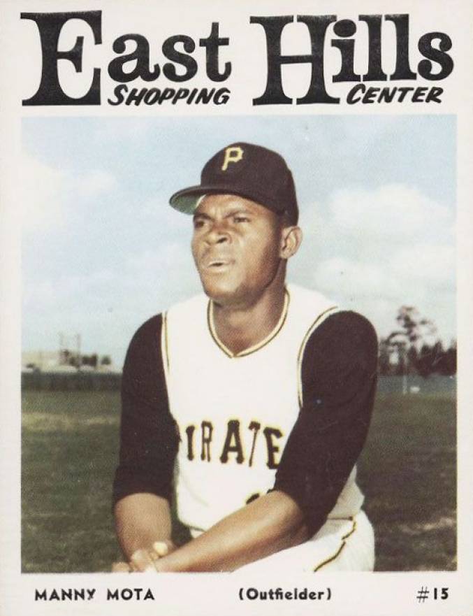 1966 East Hills Pirates Manny Mota #15 Baseball Card