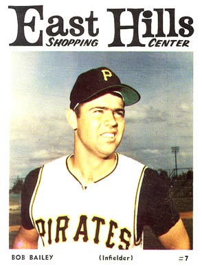 1966 East Hills Pirates Bob Bailey #7 Baseball Card