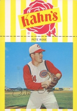 1966 Kahn's Wieners Pete Rose #27 Baseball Card