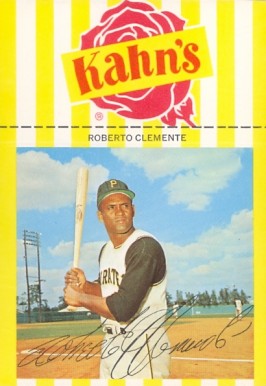 1966 Kahn's Wieners Roberto Clemente #8 Baseball Card