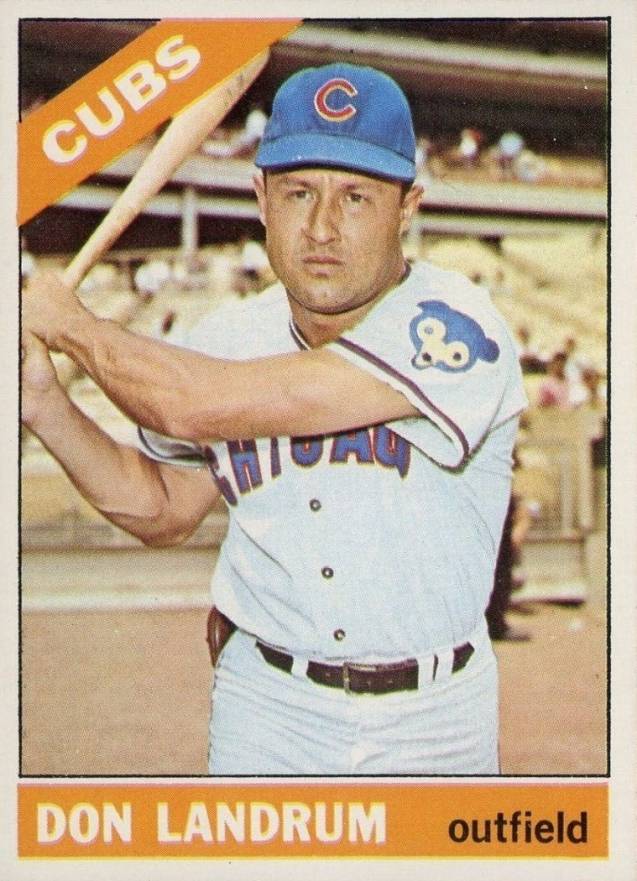 Don Landrum Chicago Cubs 1963 Style Custom Baseball Art Card 