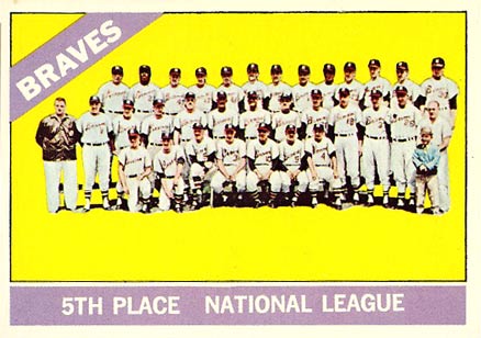 1966 Topps Braves Team #326n Baseball Card
