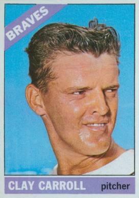 1966 Topps Clay Carroll #307 Baseball Card