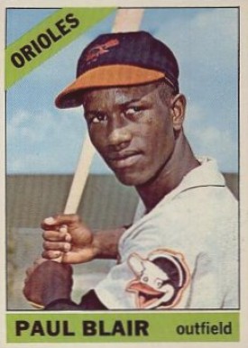 1966 Topps Paul Blair #48 Baseball Card