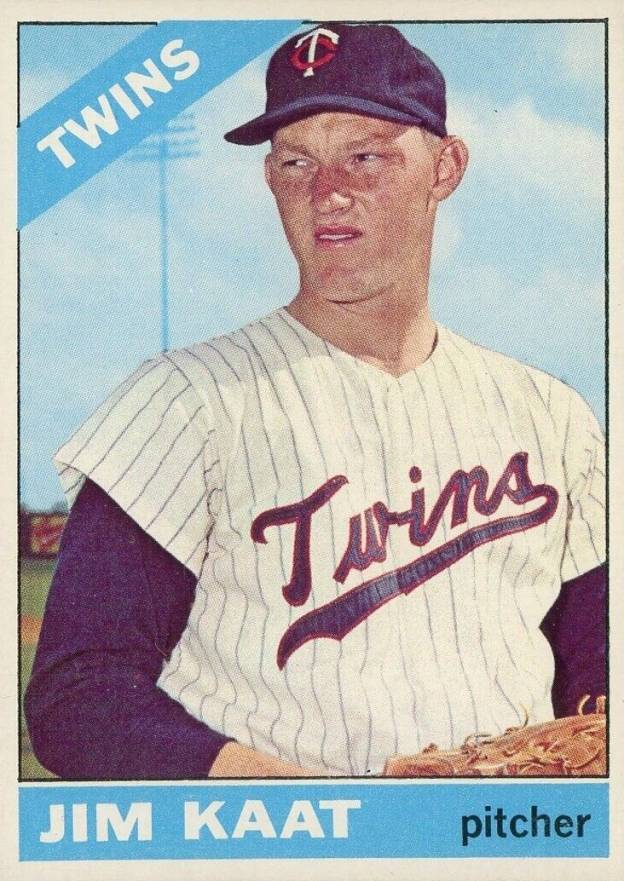 Deans Cards 4 VG/EX Twins 1965 Topps # 62 Jim Kaat Minnesota Twins Baseball Card 