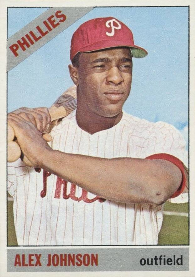 1966 Topps Alex Johnson #104r Baseball Card