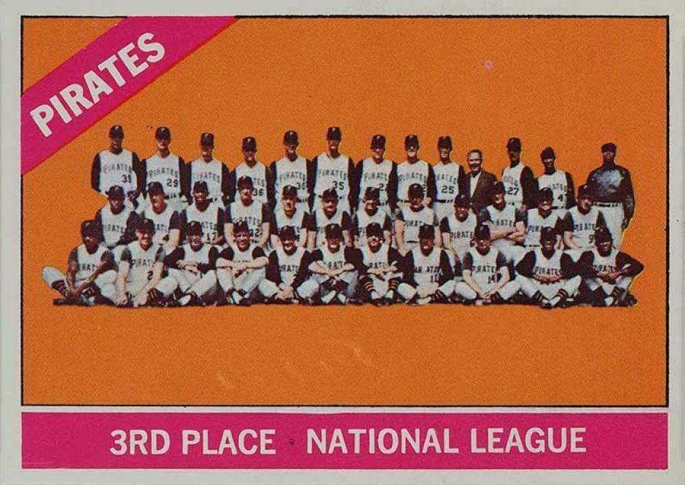 1966 Topps Pittsburgh Pirates Team #404n Baseball Card