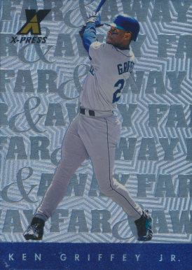 1997 Pinnacle X-Press Far & Away Ken Griffey Jr. #14 Baseball Card