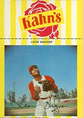 1967 Kahn's Wieners Leon Wagner #48 Baseball Card