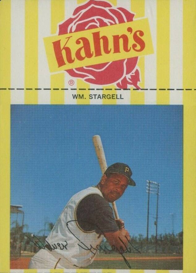 1967 Kahn's Wieners Willie Stargell # Baseball Card