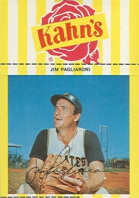 1967 Kahn's Wieners Jim Pagliaroni # Baseball Card