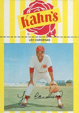 1967 Kahn's Wieners Leo Cardenas #10 Baseball Card