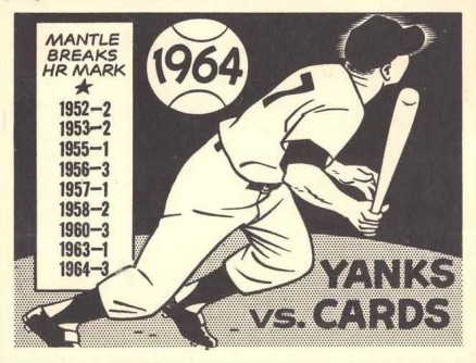 1967 Laughlin World Series 1964- Cardinals Vs. Yankees #61 Baseball Card
