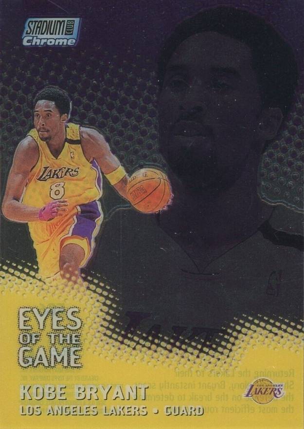 1999 Stadium Club Chrome Eyes Of The Game Kobe Bryant #EG6 Basketball Card