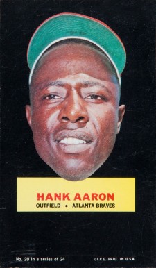 1967 Topps Stand-ups Hank Aaron #20 Baseball Card