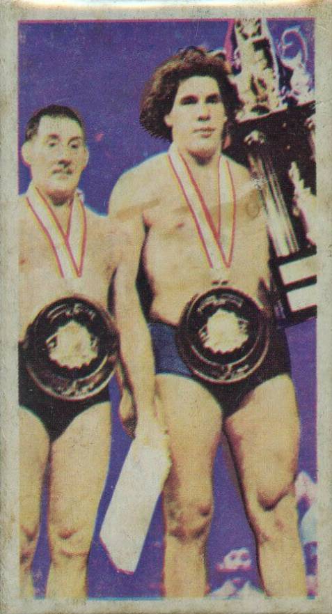 1974 Menko All Japan Pro Wrestling Andre the Giant/Inoki #592 Other Sports Card
