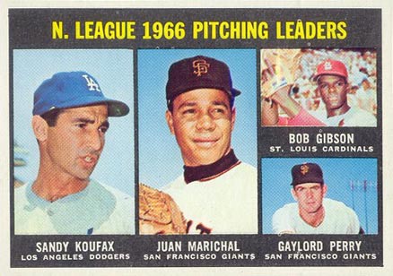 1967 Topps N.L. Pitching Leaders #236 Baseball Card
