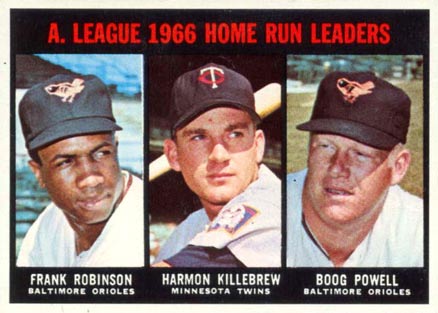 1967 Topps A.L. Home Run Leaders #243 Baseball Card